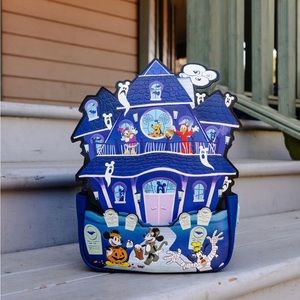 Loungefly Mickey & Friends Halloween Glow Haunted House Collection
